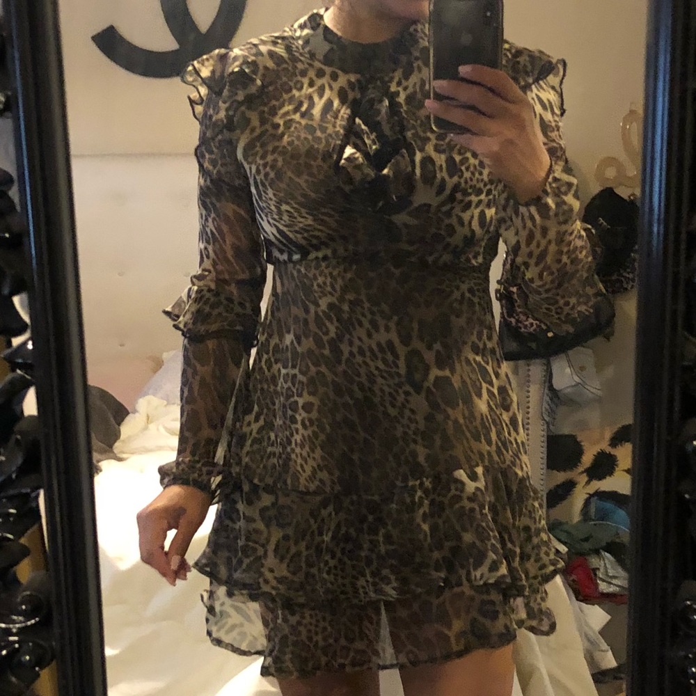 Leopard print dress